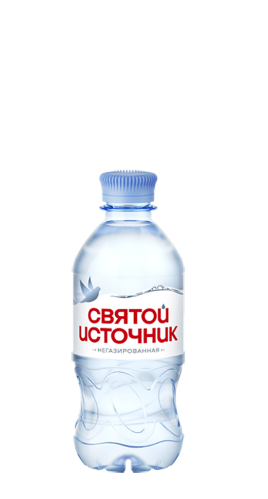 Вода питьевая Святой Источник 0,33л негазир., пластик 12 бут.