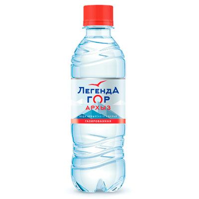 Вода питьевая «Легенда Гор», газированная 0,33л х 12 бут- главное фото