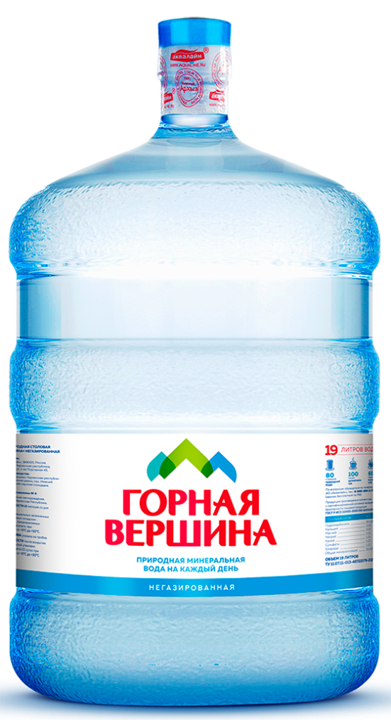 Вода питьевая Горная Вершина, 19 л
