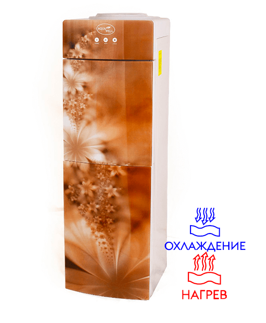 Напольный кулер для воды Aqua Well с холодильником 16 л- главное фото