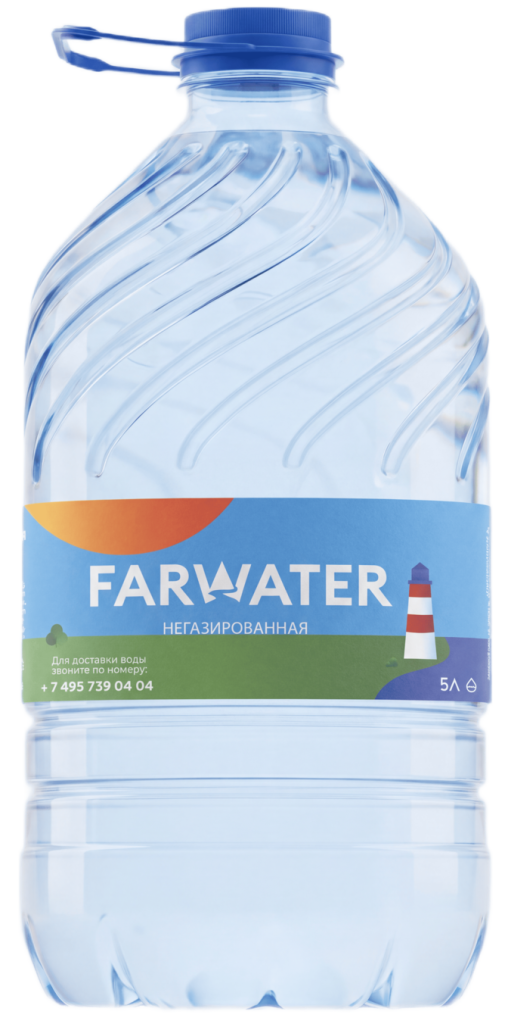 Вода питьевая Farwater 5л*2штук ручка пластик- главное фото
